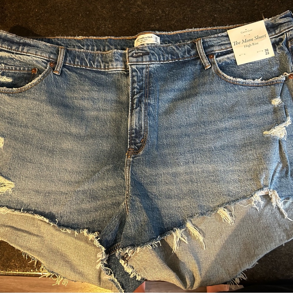 Abercrombie & Fitch Blue Jean Shorts